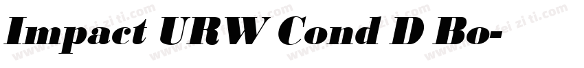 Impact URW Cond D Bo字体转换